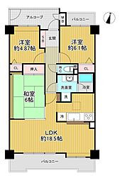 間取図画像 3LDK