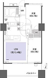 間取図画像 2LDK