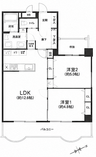間取りを拡大表示