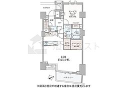 ディアナガーデン西麻布 1LDKの間取図画像