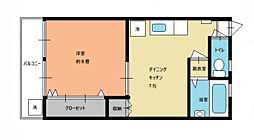 ハイツ荻窪 1DKの間取図画像
