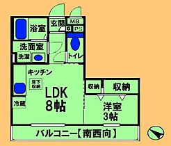 神奈川県相模原市中央区淵野辺本町1丁目（賃貸アパート1LDK・2階・31.02㎡） その2