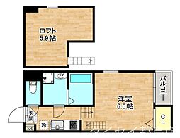 Osaka Metro谷町線 関目高殿駅 徒歩7分の賃貸アパート 1階1Kの間取り