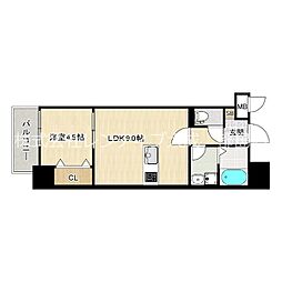 Osaka Metro谷町線 千林大宮駅 徒歩8分の賃貸マンション 7階1LDKの間取り