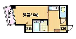 Osaka Metro谷町線 都島駅 徒歩6分の賃貸マンション 4階1DKの間取り