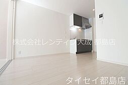 JR大阪環状線 桜ノ宮駅 徒歩8分の賃貸アパート 2階1LDKのリビング/ダイニング