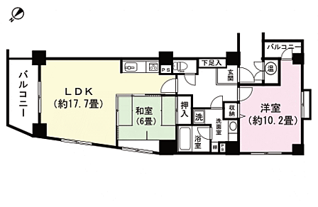 3LDK 間取り