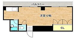 シティ中川 5階ワンルームの間取り
