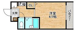ハレクラニ小路 1Kの間取図画像