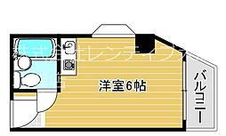 レジデンスピロー 1Kの間取図画像