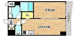 ディオーネ・ジエータ長堂 1LDKの間取図画像