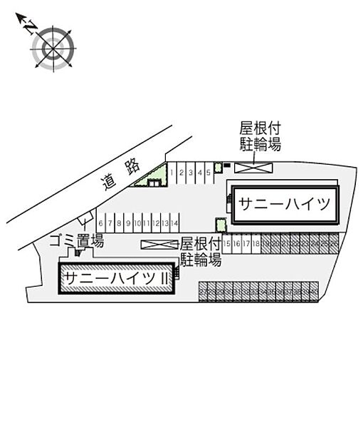 レオパレスサニーハイツII 109｜兵庫県姫路市書写(賃貸アパート1K・1階・23.18㎡)の写真 その14