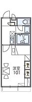 レオパレスサニーハイツ 206 ｜ 兵庫県姫路市書写1183-1（賃貸アパート1K・2階・23.18㎡） その2