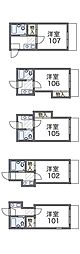 レオパレス加古川第7ミヤマ 1Kの間取図画像
