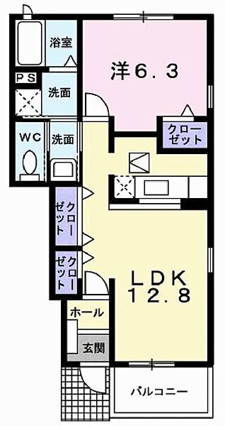 シンヴィオシスＣ 104｜兵庫県加東市木梨(賃貸アパート1LDK・1階・46.49㎡)の写真 その2