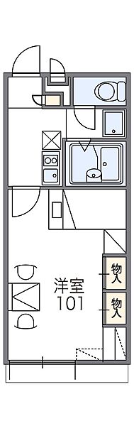 レオパレスサニーハイツ 107｜兵庫県姫路市書写(賃貸アパート1K・1階・23.18㎡)の写真 その2