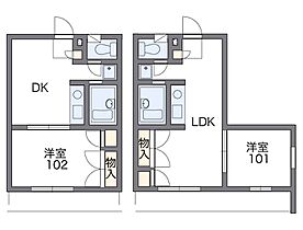 レオパレスＴ－アイランド 101 ｜ 兵庫県明石市大久保町江井島1023-1（賃貸マンション1LDK・1階・30.63㎡） その2