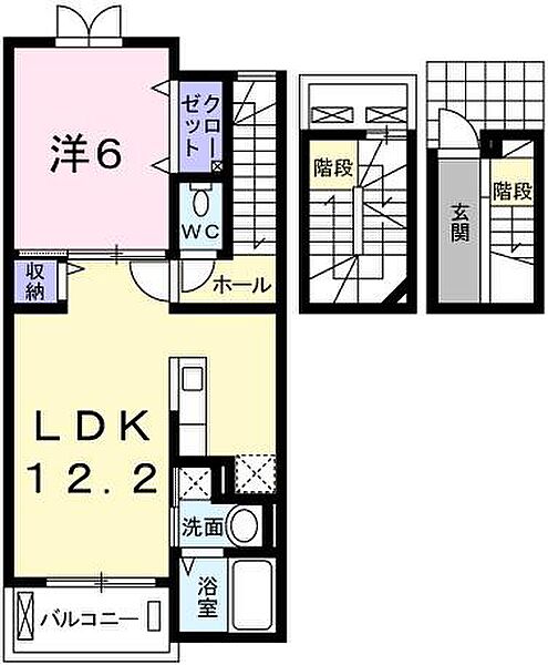 アマルフィ37 303｜兵庫県姫路市南条 2丁目(賃貸アパート1LDK・3階・52.99㎡)の写真 その2
