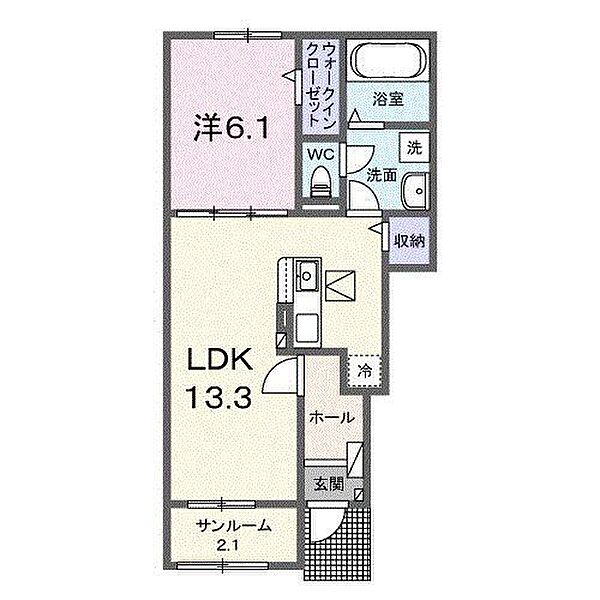 フォルトゥーナ西岡屋II 102｜兵庫県丹波篠山市西岡屋(賃貸アパート1LDK・1階・50.05㎡)の写真 その2