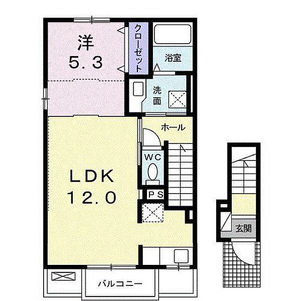 ＤＫ　ＳＥＬＥＣＴ　宝殿　II 201｜兵庫県加古川市東神吉町西井ノ口(賃貸アパート1LDK・2階・43.32㎡)の写真 その2