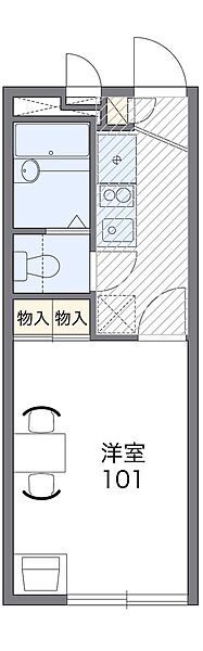 レオパレスサンライズヒル 103｜兵庫県神戸市長田区長尾町 1丁目(賃貸アパート1K・1階・19.87㎡)の写真 その2