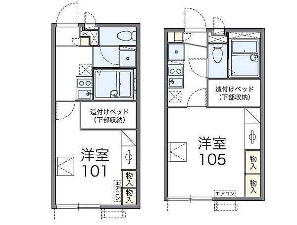 レオパレスシャンテ北舞子 204｜兵庫県神戸市垂水区北舞子 1丁目(賃貸アパート1K・2階・21.81㎡)の写真 その2