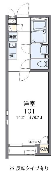 クレイノ垂井 106｜兵庫県小野市垂井町(賃貸アパート1K・1階・25.17㎡)の写真 その2