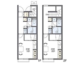 レオパレス望 206 ｜ 兵庫県明石市魚住町金ケ崎宮ノ前743-2（賃貸アパート1K・2階・28.02㎡） その2