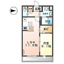 コンフォール　エスパース  ｜ 兵庫県揖保郡太子町糸井（賃貸アパート1LDK・1階・42.50㎡） その2