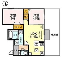 メゾン・ド・アッシュ 106 ｜ 兵庫県南あわじ市北阿万筒井439（賃貸アパート2LDK・1階・51.86㎡） その2