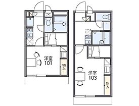 レオパレスさくらＣ 104 ｜ 兵庫県姫路市西今宿 8丁目8-17（賃貸アパート1K・1階・23.18㎡） その2