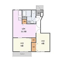 ベルク・エム 103 ｜ 兵庫県たつの市揖西町土師（賃貸アパート2LDK・1階・51.79㎡） その2