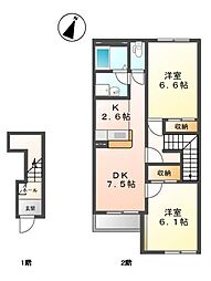 アルシオーネ　壱番館 2階