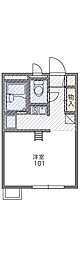 レオパレス仁豊野 1Kの間取図画像