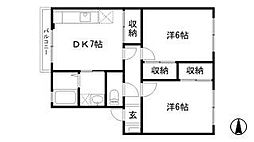 蒲田ソルステージ 2DKの間取図画像