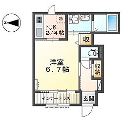 M'sレジデンスHIMEJI 1Kの間取図画像