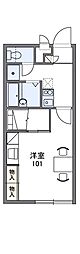 レオパレスエスペランサ 1Kの間取図画像