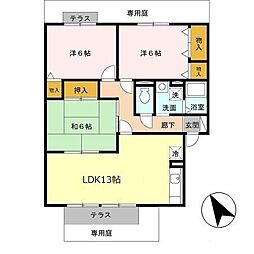 間取図画像 3LDK