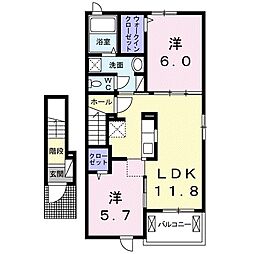 間取図画像 2LDK
