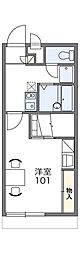 レオパレスファミーユ 1Kの間取図画像