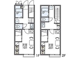 レオパレスドミール細江N壱番館 1階/106
