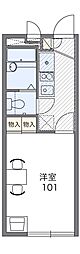 レオパレスウチダ7号館 1Kの間取図画像