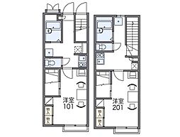 レオパレスウイング 1階/107