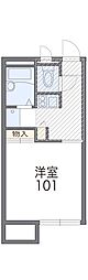 レオパレスサンガーデン 1Kの間取図画像