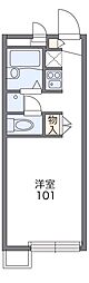 レオパレスイケダ 1Kの間取図画像