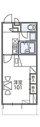 レオパレス東今宿 1Kの間取図画像