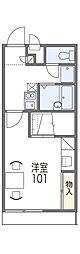 レオパレスさくらA 1Kの間取図画像