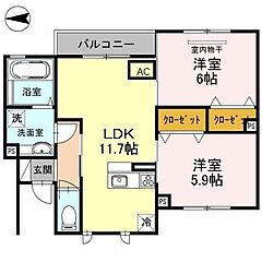 物件の間取り