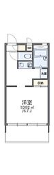 レオパレス明西 1Kの間取図画像