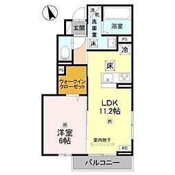 コーワロジデンス 1LDKの間取図画像